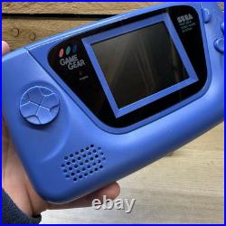 Sega Game Gear Console New IPS V5 Screen Blue Rehsell Handheld Retro VGC Sega Game Gear Console New IPS V5 Screen Blue Rehsell Handheld Retro VGC