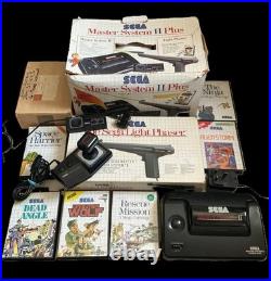Sega Master System 2 Games Console Bundle Light Phaser Boxed Job Lot Rare Retro