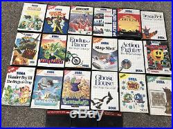 Sega Master System Consoles Boxed And 59 Games Huge Bundle Joblot Retro Rare Uk