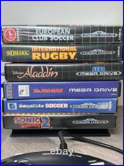 Sega Mega Drive 2, Console 6 Games, Controller & Leads Tested Retro Xmas A1 Cond