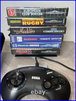 Sega Mega Drive 2, Console 6 Games, Controller & Leads Tested Retro Xmas A1 Cond