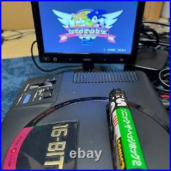 Sega Mega Drive region Japan HAA-2510 with sonic 2 genesis retro game genesis