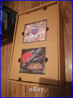Sega Mega-cd Retro Gaming Console With Games Boxed Sol-feace Cobra Command drive