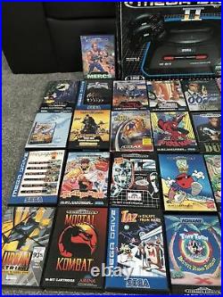 Sega Megadrive 2 Console Boxed With 37 Games Huge Gaming Joblot Bundle Retro 90s