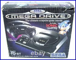 Sega Megadrive Console Boxed Sonic Edition With Game Retro-Refurb PAL UK
