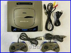 Sega Saturn HST-3200 Gray Japan retro video game console controllers FedEx