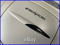 Sega Saturn HST-3220 Japan retro video game console controller video AC cable