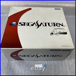 Sega Saturn Mint white Console system with extra Japanese retro game Fedex DHL