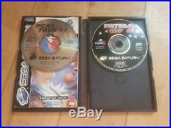 Sega Saturn Video Game Console bundle, 3 games, 2 controller and Sega gun retro