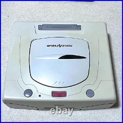Sega Saturn white Console system with 2 games SS retro game Japanese version