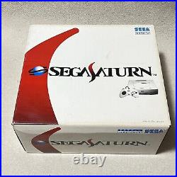 Sega Saturn white Console system with 2 games SS retro game Japanese version