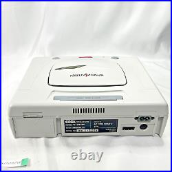 Sega Saturn white console system alomost unused Japanese retro game Fedex SS
