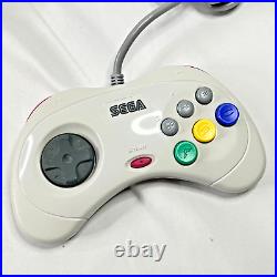 Sega Saturn white console system alomost unused Japanese retro game Fedex SS