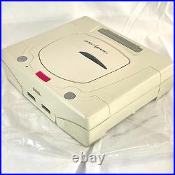 Sega Saturn white console system with extras Japanese retro game Fedex DHL