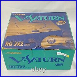 Sega V-Saturn unused system Japanese region Open box retro game Fedex SS sonic