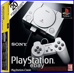 Sony PlayStation Classic Mini Console Retro Gaming 20 Games Installed NEW UK