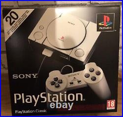 Sony PlayStation Classic Mini Console Retro Gaming 20 Games Installed NEW UK