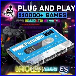 Super Console 500G External Hard Drive Disks Built-in 110000 4K Retro Game