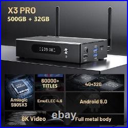 Super Console X3 Pro (500gb+) 8k Retro Games Console Smart Tv Box