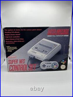 Super Nintendo SNES (Box Only) Super NES Control Set Retro Gaming Collectors