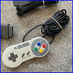 Super Nintendo SNES Console Controller Vintage Retro Video Game System