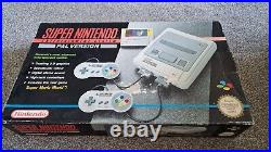 Super Nintendo snes Console Mario World Boxed edition with Game Cart Retro