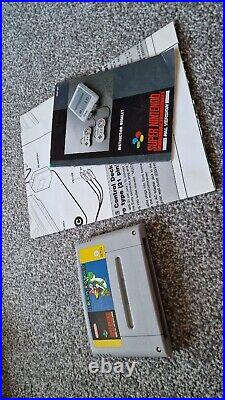 Super Nintendo snes Console Mario World Boxed edition with Game Cart Retro