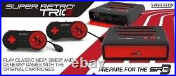 Super Retro Trio NEW PAL 3in1 Nintendo NES SNES Sega Megadrive Videogame Console