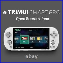 Trimui Smart Pro Handheld Game Console White Retro Pocket 4.96'' IPS Linux RGB