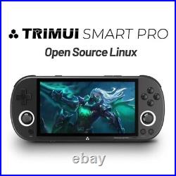 Trimui Smart Pro Retro Game Console 4.96in Mini Handheld 128gb (black)