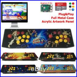 Two Player TableTop Arcade Retro Game Console Raspberry Pi 3B+ Metal Case 64G US