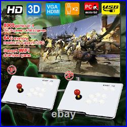 UK 8000 in 1 Games Pandora's Box WiFi Retro 3D HD Video Arcade Console 2 Panel