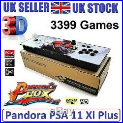 UK SELLER 3399 Games Pandora's Box 11s Retro 3D HD Video Arcade Console 2-3 Del