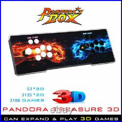 UK SELLER 3399 Games Pandora's Box 12s Retro 3D HD USB Video Arcade Console 6 9s