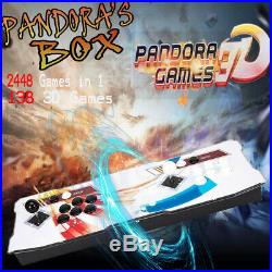 UK Stock 3D Pandora's Box 9s 2448 In 1 Retro Video Games Arcade Console HDMI USB