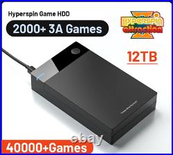 Ultimate Hyperspin Attraction 12TB New Edition 2024 Retro Gaming HDD Plug & Play