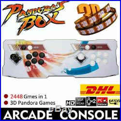 Upgraded 3D Pandora Box 9 Games 2448 in 1 Retro Arcade Console Double 138 Game #