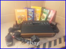 VINTAGE RETRO ATARI CX2600 Console with Games-PLEASE READ