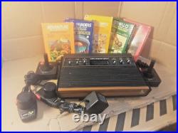 VINTAGE RETRO ATARI CX2600 Console with Games-PLEASE READ