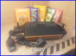 VINTAGE RETRO ATARI CX2600 Console with Games-PLEASE READ
