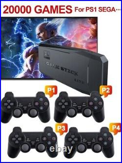 Video Game Console TV HD Game Stick 4K 128 GB 20000 Retro Games For PS1/GBA/Dend