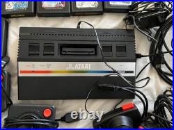 Vintage Atari 2600 Plus Video Game Console Black 21 Cartridge Retro MID Century Vintage Atari 2600 Plus Video Game Console Black 21 Cartridge Retro MID Century