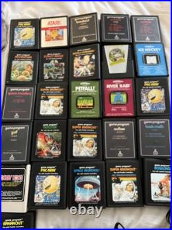 Vintage Atari 2600 Plus Video Game Console Black 21 Cartridge Retro MID Century Vintage Atari 2600 Plus Video Game Console Black 21 Cartridge Retro MID Century