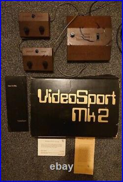 Vintage Retro Rare VideoSport MK2 console game Boxed with Manuals Pong Game