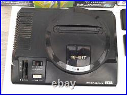 Vintage Sega MegaDrive 16bit And 10 Games Untested 2 Controllers Retro Toys