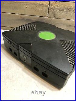 XBOX Original Retro Video Game Console Complete with 5 Games Needs Cleaning Works